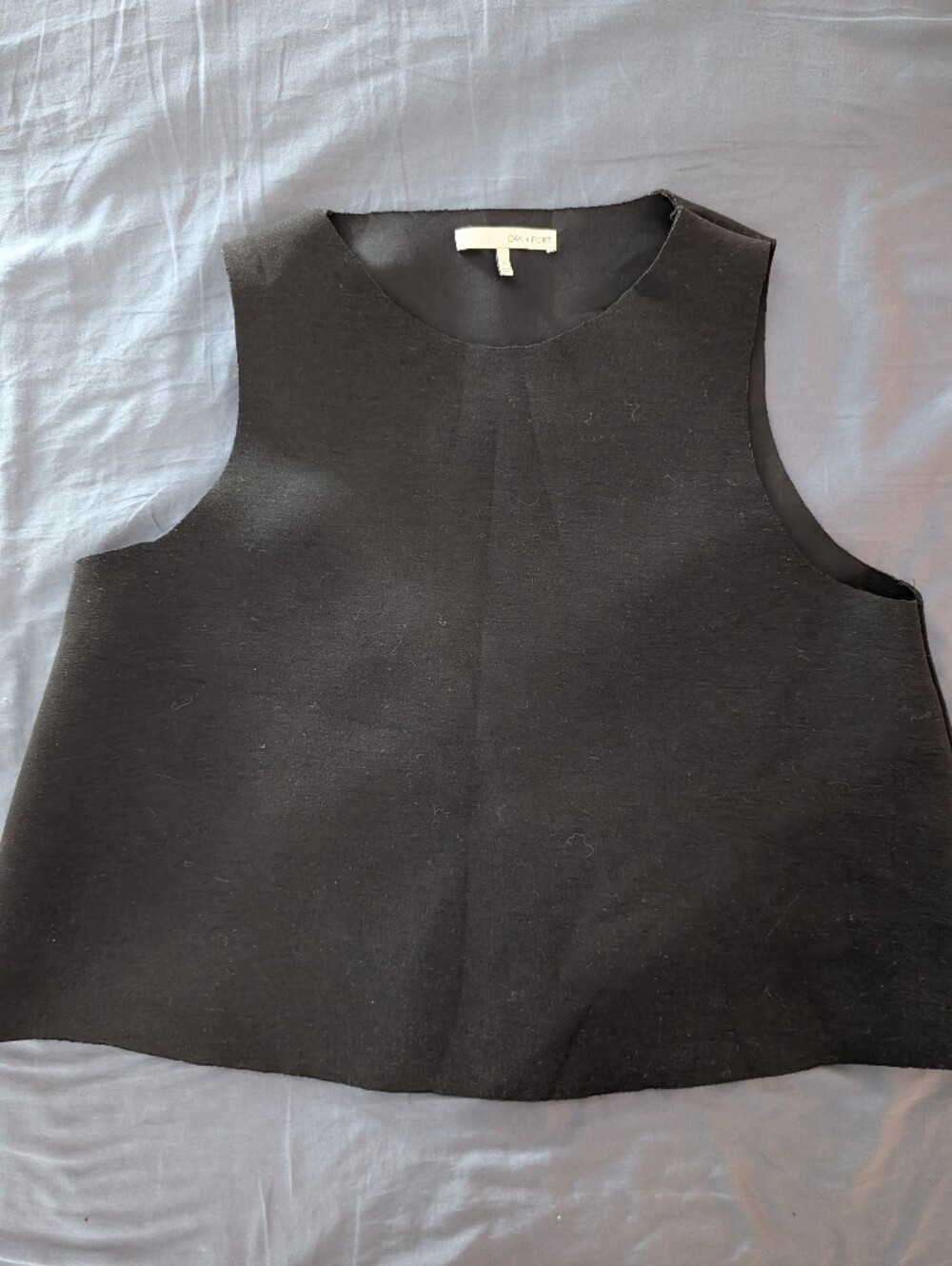 Oak + Fort Black Cropped Tank Top - Free In A Bundle Of 3 Items!